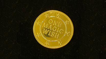 18K Gold Plated Magic Wishing Coin by Alan Wong