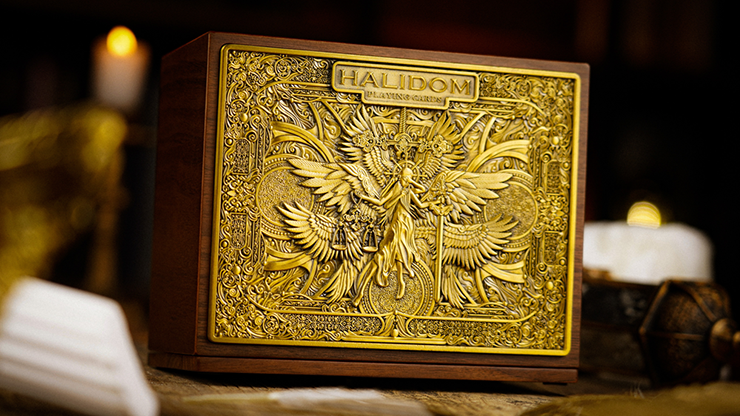 Halidom Deluxe Wooden Box Set by Ark Playing Cards