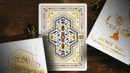 Secret Tale Ragnar White Bee Collector's  Playing Cards