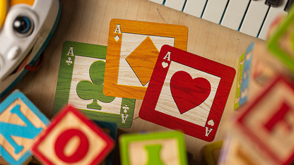 Black Alphabet Blocks Playing Cards by Kings Wild Project