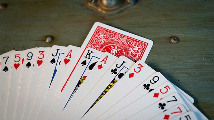 SURE SPLIT Invisible Deck Bicycle (Red) by Murphy's Magic