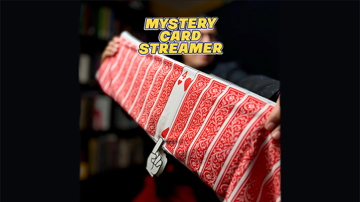 Mystery Card Streamer (Red 4 of Hearts) by PlayTime Magic DEFMA