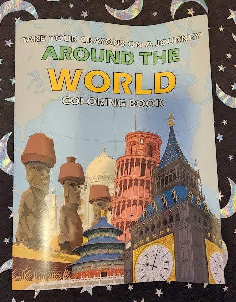 Around The World Mind Reading Coloring Book