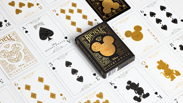 Bicycle Disney Mickey Mouse (Black and Gold) by US Playing Card Co