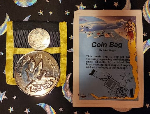 Coin Bag by Joker Magic - Includes Coins