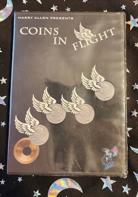 COINS IN FLIGHT – QUARTER SIZE US SOLID BRASS