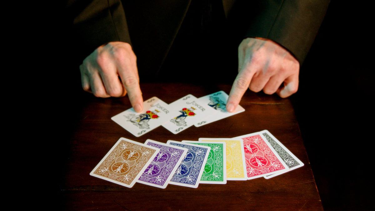 Magic Color Aces Card Trick with Special Bicycle Cards Included