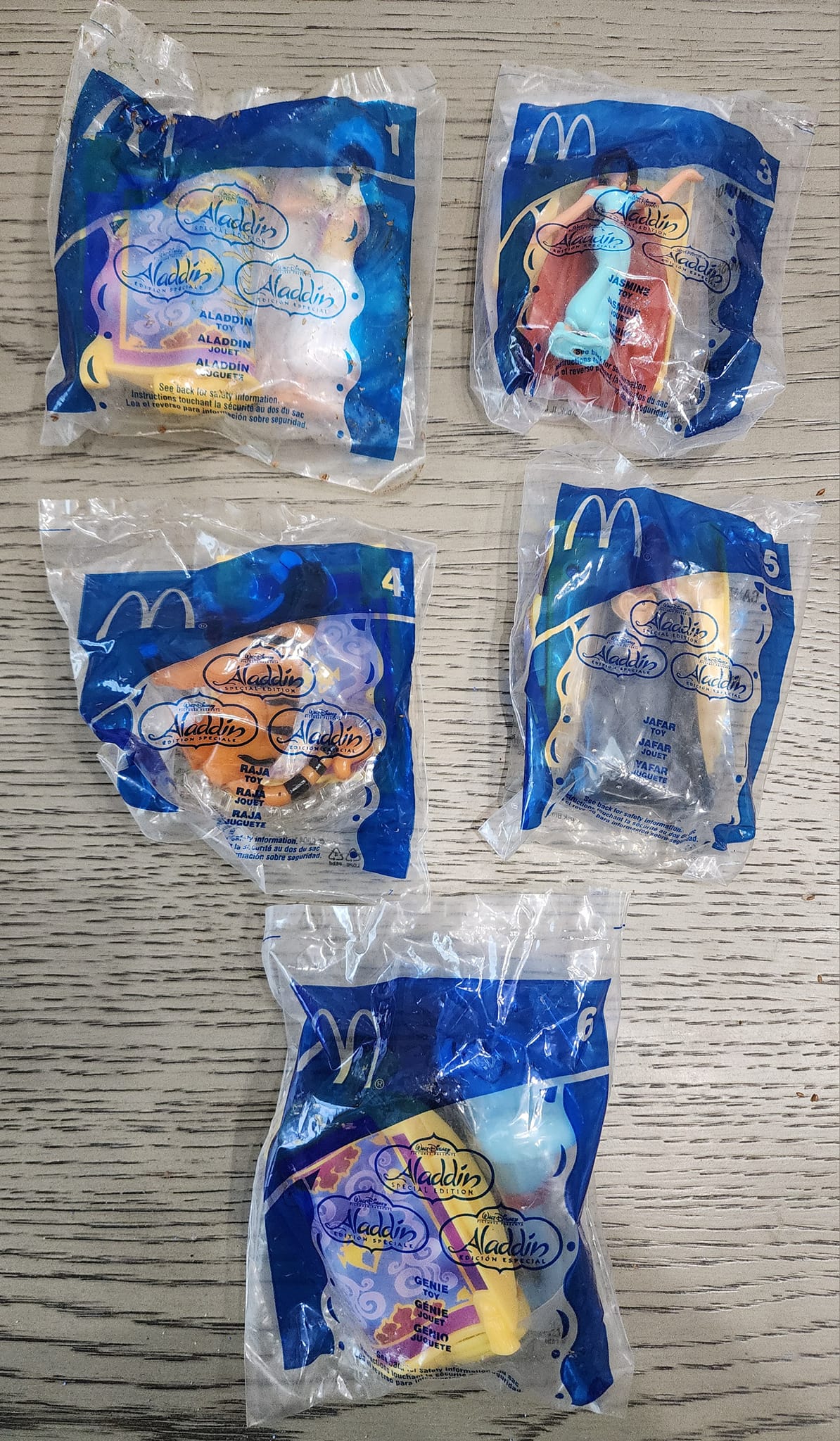 McDonald's Happy Meal Toys  Disney Aladdin Special Edition