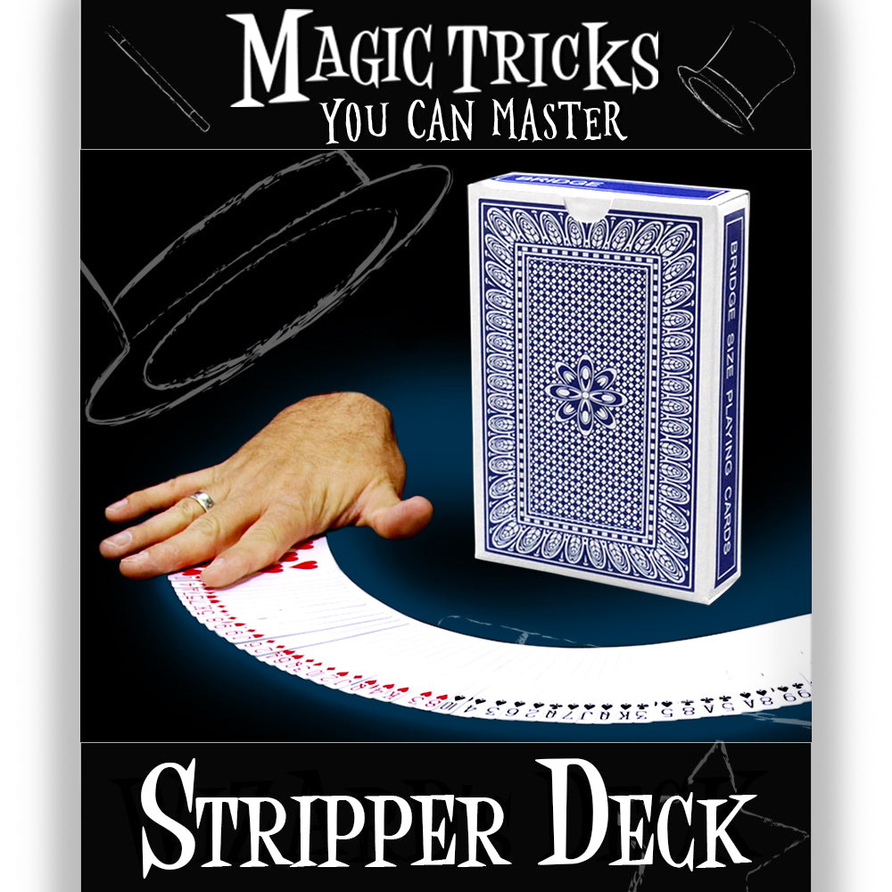 Secret Stripper Magic Deck Trick with 10 Bonus Card Tricks