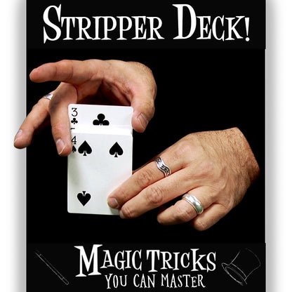 Secret Stripper Magic Deck Trick with 10 Bonus Card Tricks