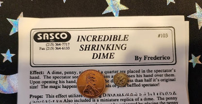Incredible Shrinking Dime by Frederico (SASCO)
