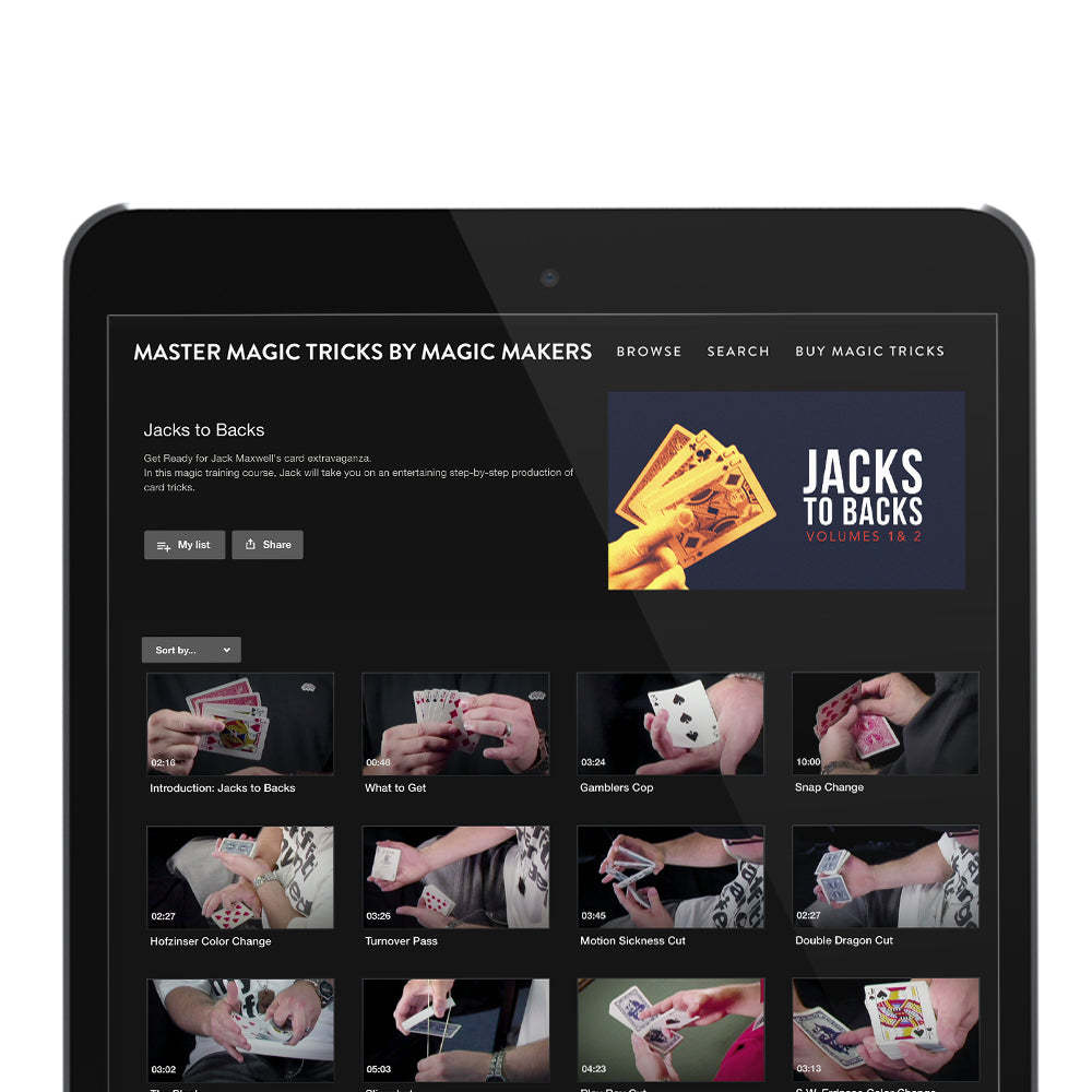 Jacks to Backs - DVD + Digital Access