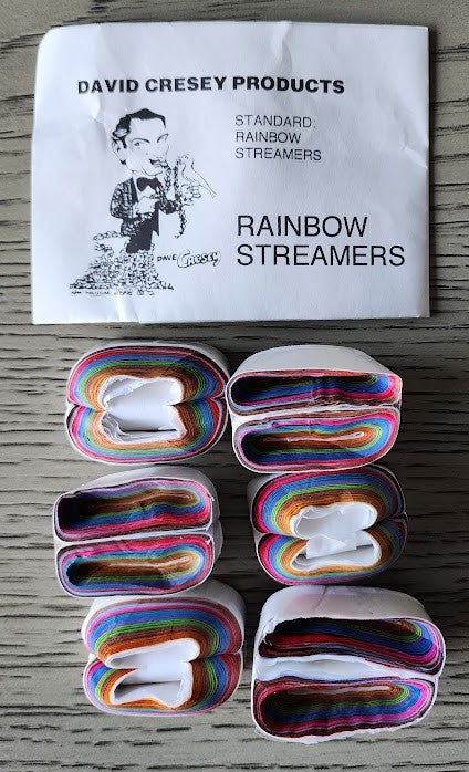 Mouth Coils Rainbow Streamers Standard by Dave Cresey (pack of 6)