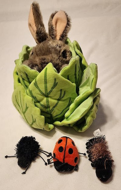 Rabbit In A Lettuce  With 3 Mini Beasts