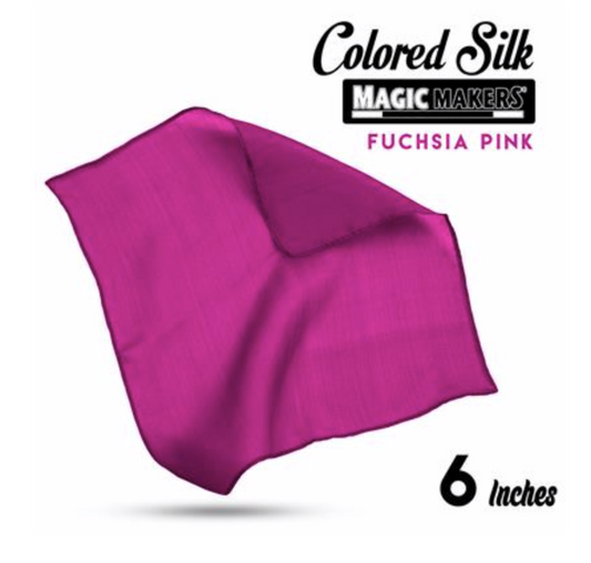 Fuchsia Pink 6 inch Colored Silk SINGLE