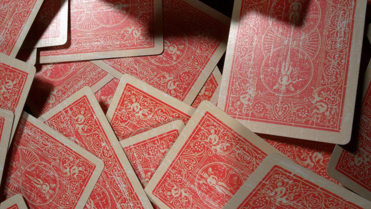 Bicycle Rider Back Faded Red Deck