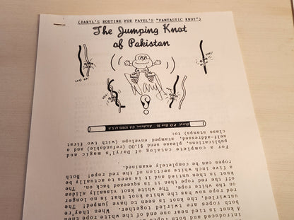 The Jumping Knot Of Pakistan - Daryl's Routine For Pavel's Fantastic Knot - Instructions Only