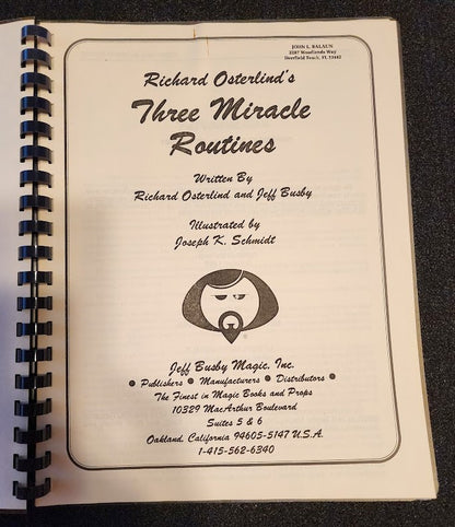 Three Miracle Routines by Richard Osterlind