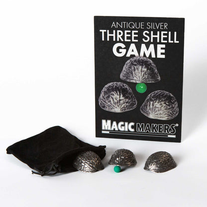 Antique Silver 3 Shell Game