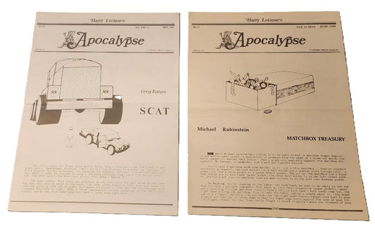 Harry Lorayne's Apocalypse - Issues June 1988 and May 1985