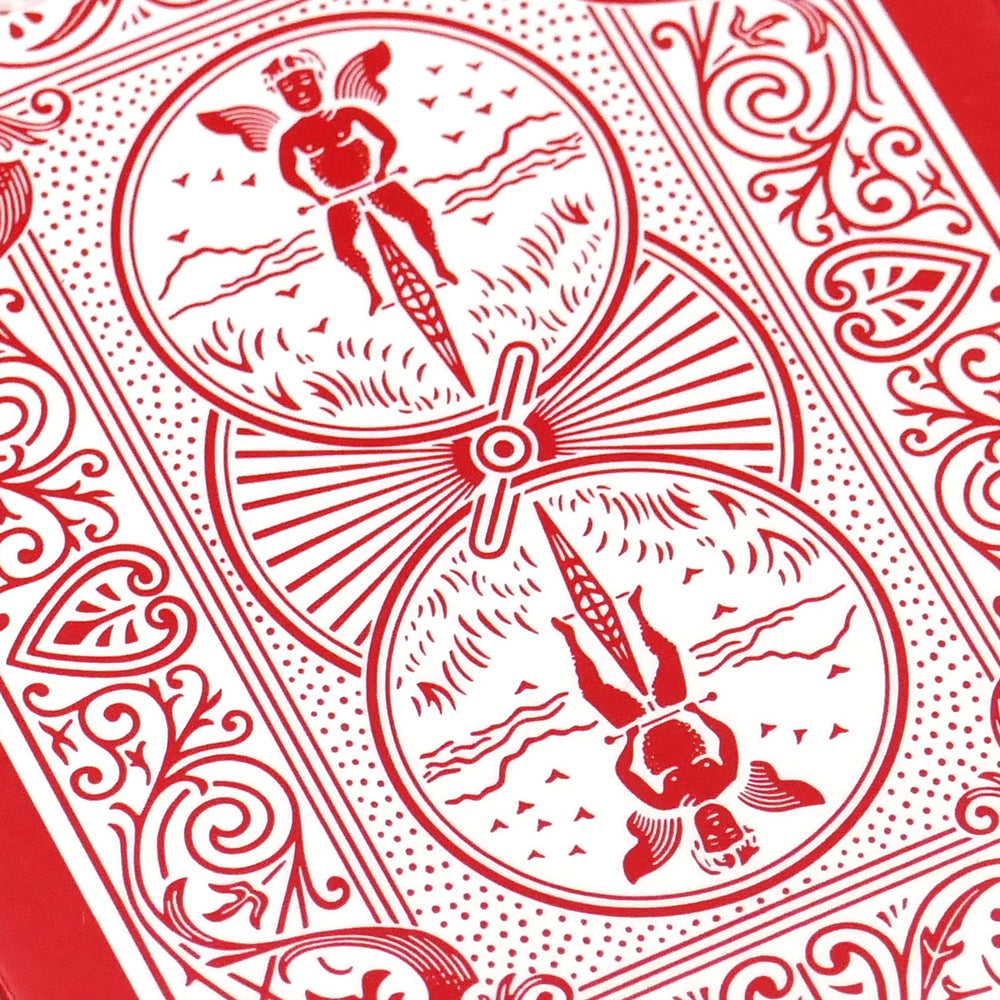 Reversed Back Bicycle Deck - Red