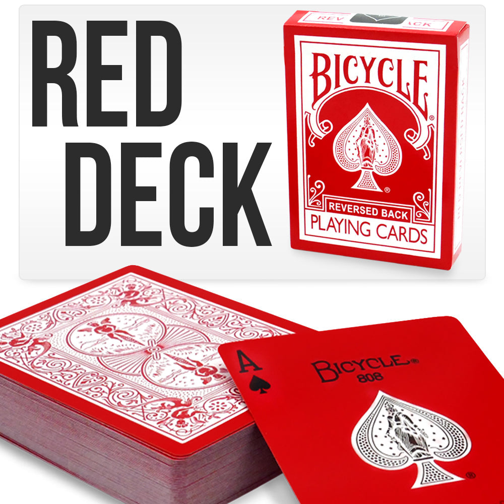 Reversed Back Bicycle Deck - Red