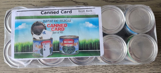 Canned Card (Blue) (Set of 10 cans) by Bazar de Magia