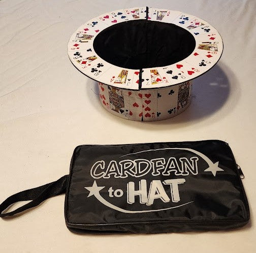 Card Fan Top Hat with Storage Bag