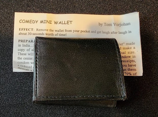 Comedy Mini Wallet by Tom Vorjohan