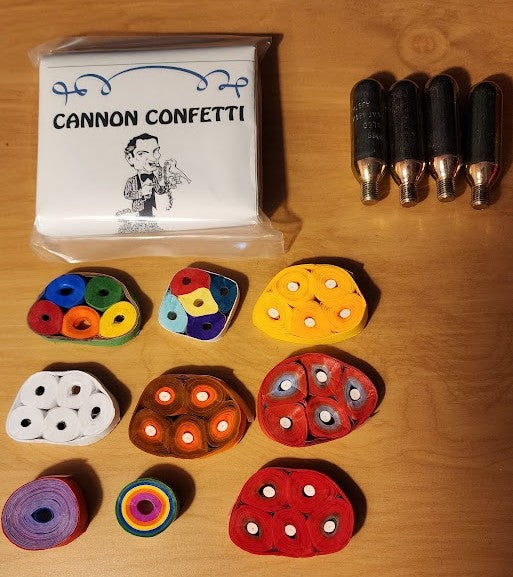 Confetti Cannon 12 Inches With Accessories