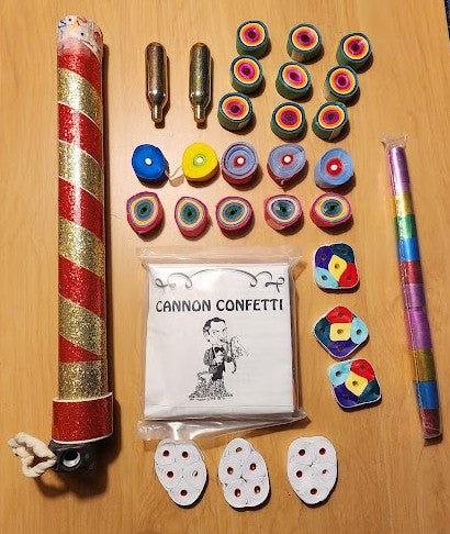 Confetti Cannon 1 Foot And A Half With Accessories
