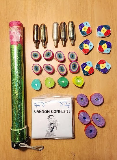 Confetti Cannon 1 Foot With Accessories