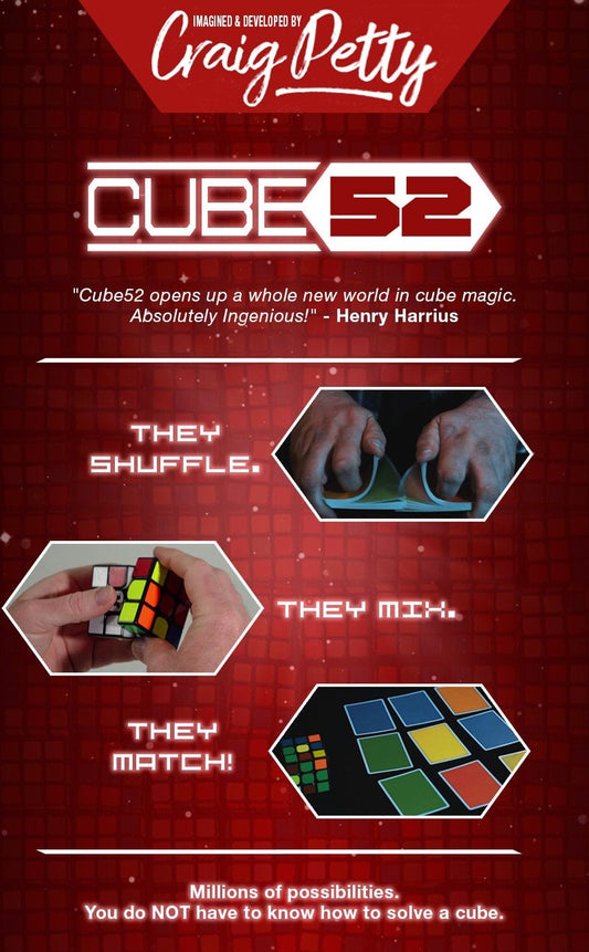 Cube 52 by Craig Petty (Gimmicks and Online Instructions)