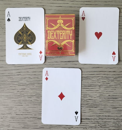 Dexterity Marked Deck with 3 Bonus Larger Cards by Fantasma Magic