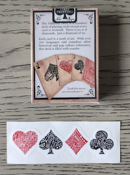 Different Deck by Teach By Magic (with stickers)