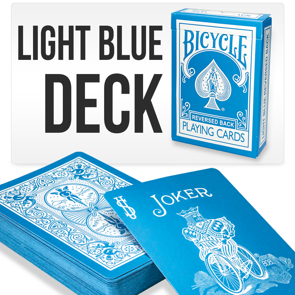 Light Blue Bicycle Playing Cards Deck