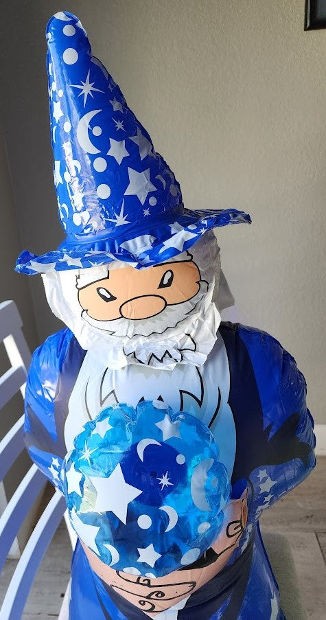 Wizard Holding Crystal Ball Inflatable - Large