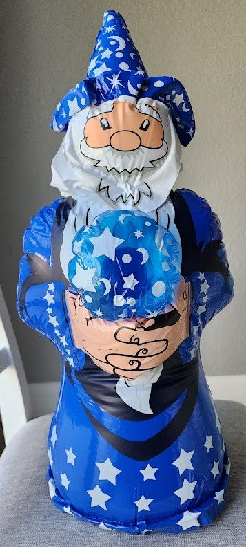 Wizard Holding Crystal Ball Inflatable - Small
