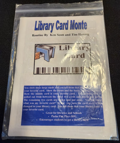 Library Card Monte by Ken Scott and Tim Hanning