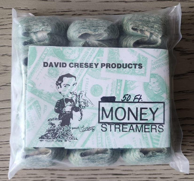 Mouth Coils Money Streamers 50 ft by Dave Cresey (pack of 12)