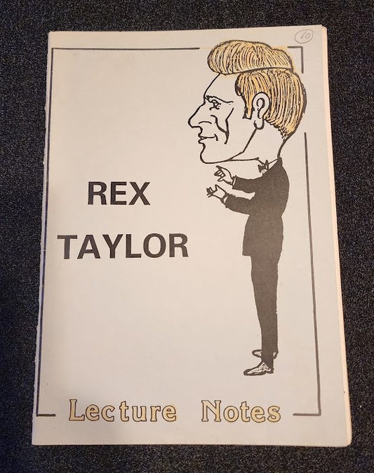 Rex Taylor Lecture Notes