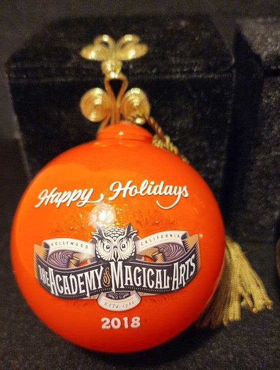 The Academy Of Magical Arts 2018 2019 and 2020 Holiday Ornaments