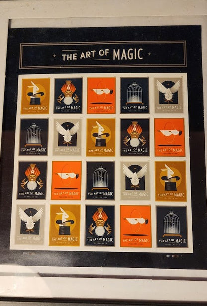 The Art Of Magic Stamps In Picture Frame