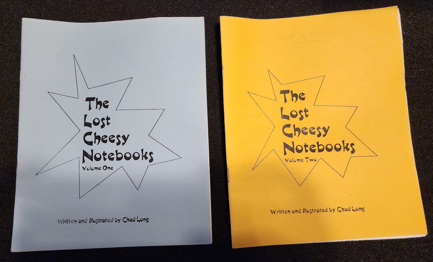 The Lost Cheesy Notebooks by Chad Long - Volume One and Volume Two