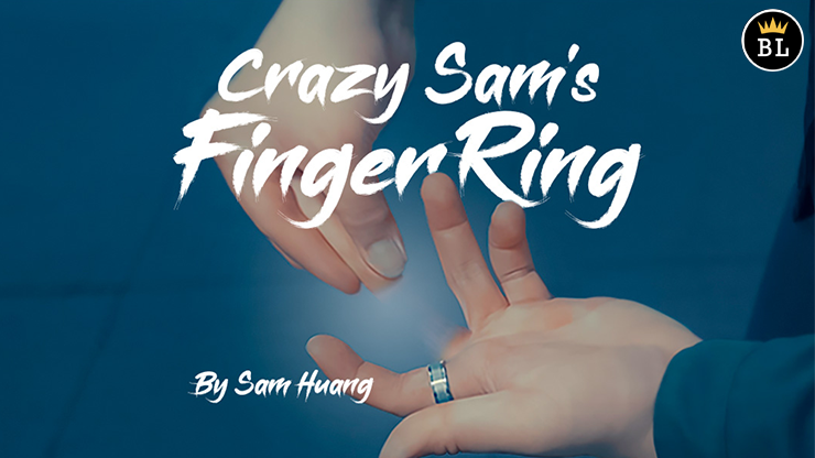 Hanson Chien Presents Crazy Sam's Finger Ring BLACK / SMALL by Sam Huang (Gimmick and Online Instructions)