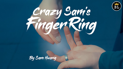 Hanson Chien Presents Crazy Sam's Finger Ring BLACK / MEDIUM by Sam Huang (Gimmick and Online Instructions)