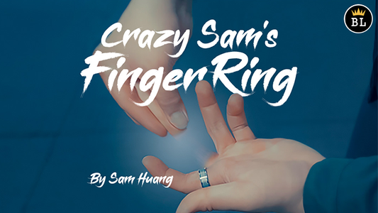 Hanson Chien Presents Crazy Sam's Finger Ring BLACK / MEDIUM by Sam Huang (Gimmick and Online Instructions)