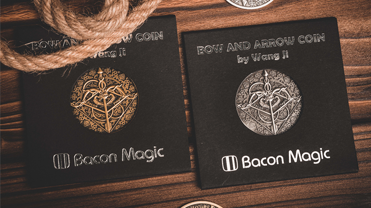 Bow And Arrow Coin Gold by Bacon Magic (Gimmick and Online Instructions)
