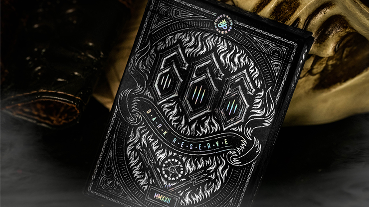 666 Dark Reserves Holographic Foiled Edition Playing Cards by Riffle Shuffle