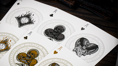 The Keys of Solomon: Silver Spirituum Playing Cards by Riffle Shuffle